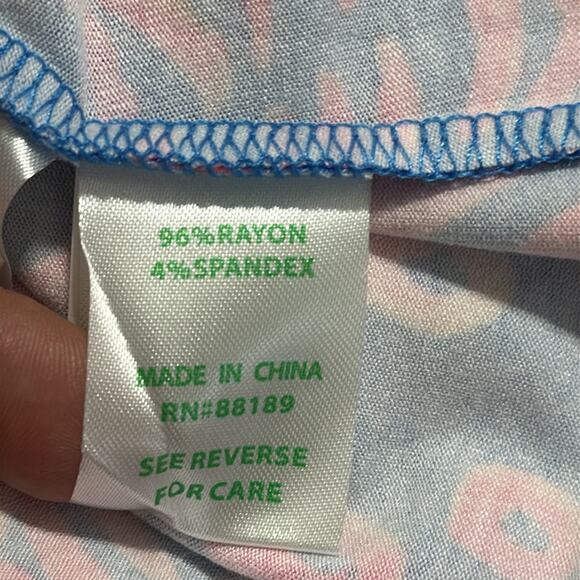 Lilly Pulitzer OPHELIA swing dress size medium 3/4 sleeves tropical resort wear - Picture 8 of 13